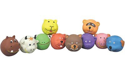 Jeffers Squeakies Latex Dog Toy, Assorted, Each