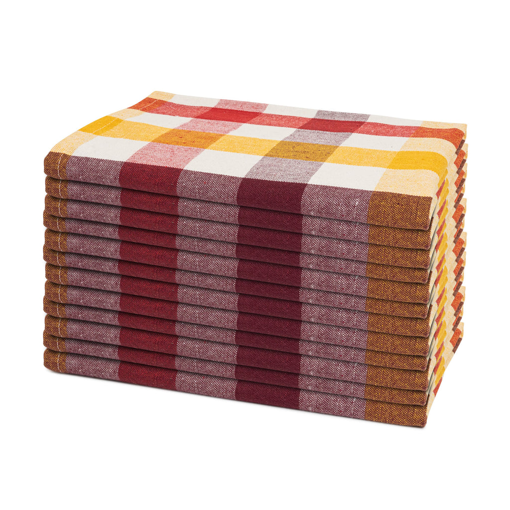 Plaid Dinner Napkins