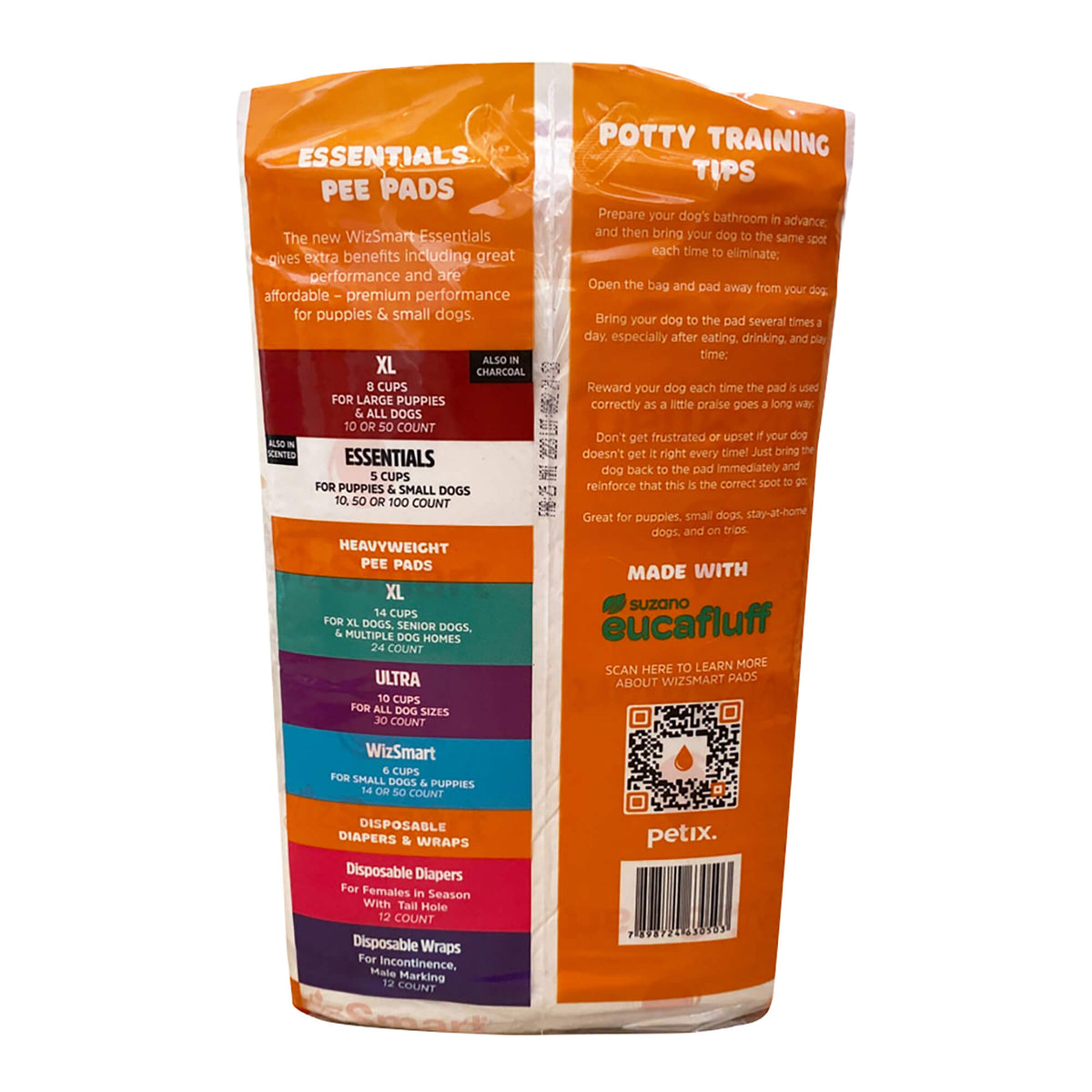 WizSmart Essentials Training Pads with Attractant for Dogs & Puppies, XL