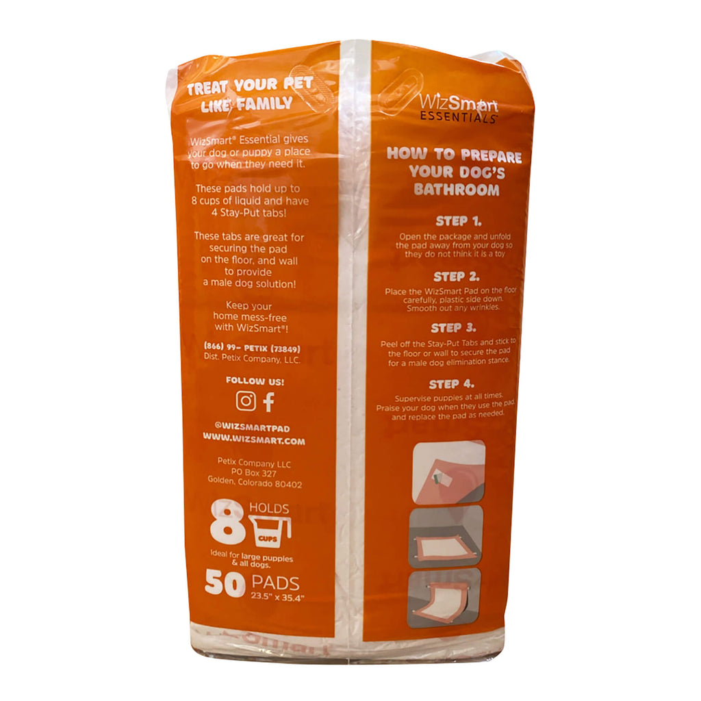 WizSmart Essentials Training Pads with Attractant for Dogs & Puppies, XL