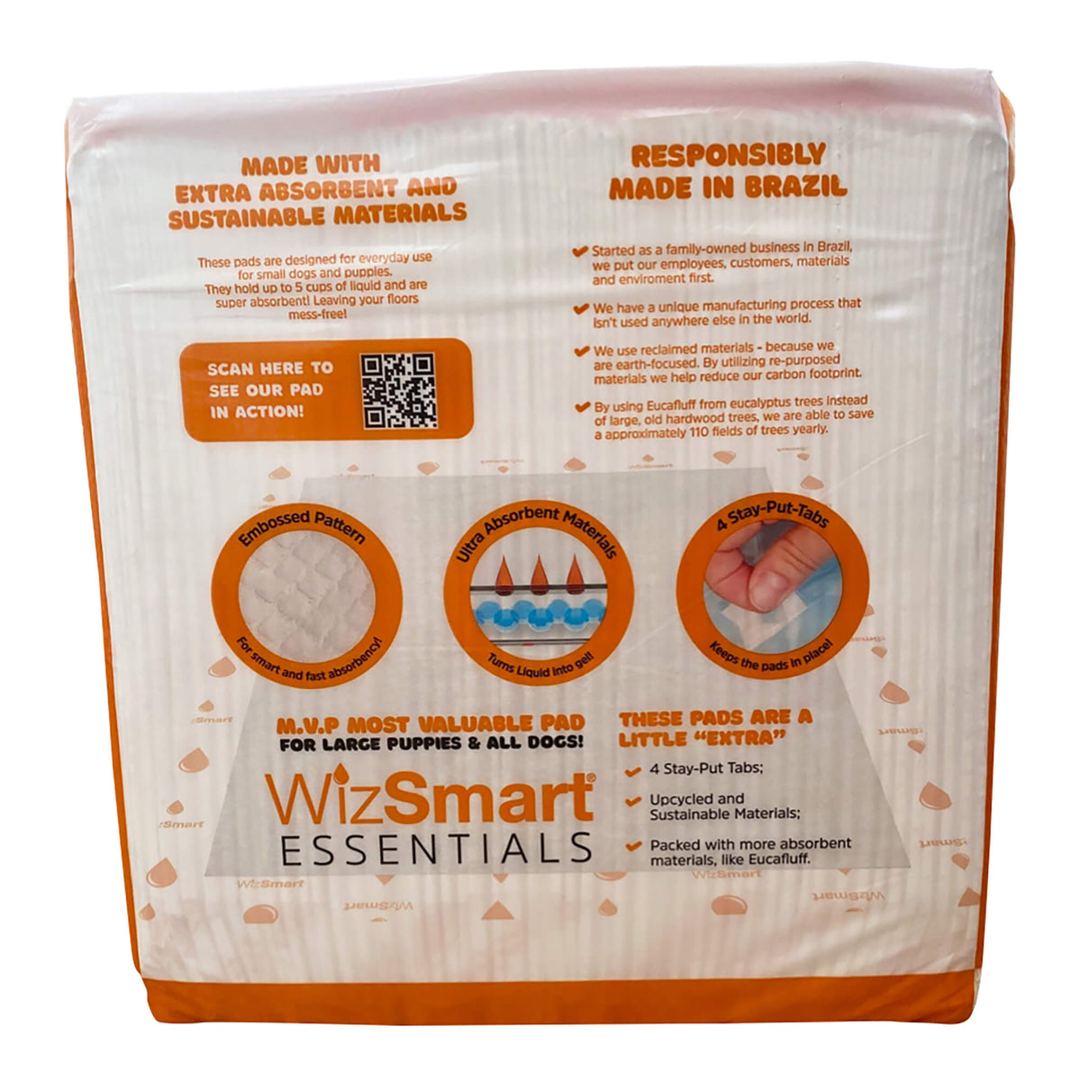 WizSmart Essentials Training Pads with Attractant for Dogs & Puppies, XL